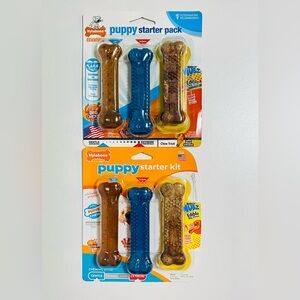 Nylabone Puppy Starter Kit Chew Dog  Toys Bundle